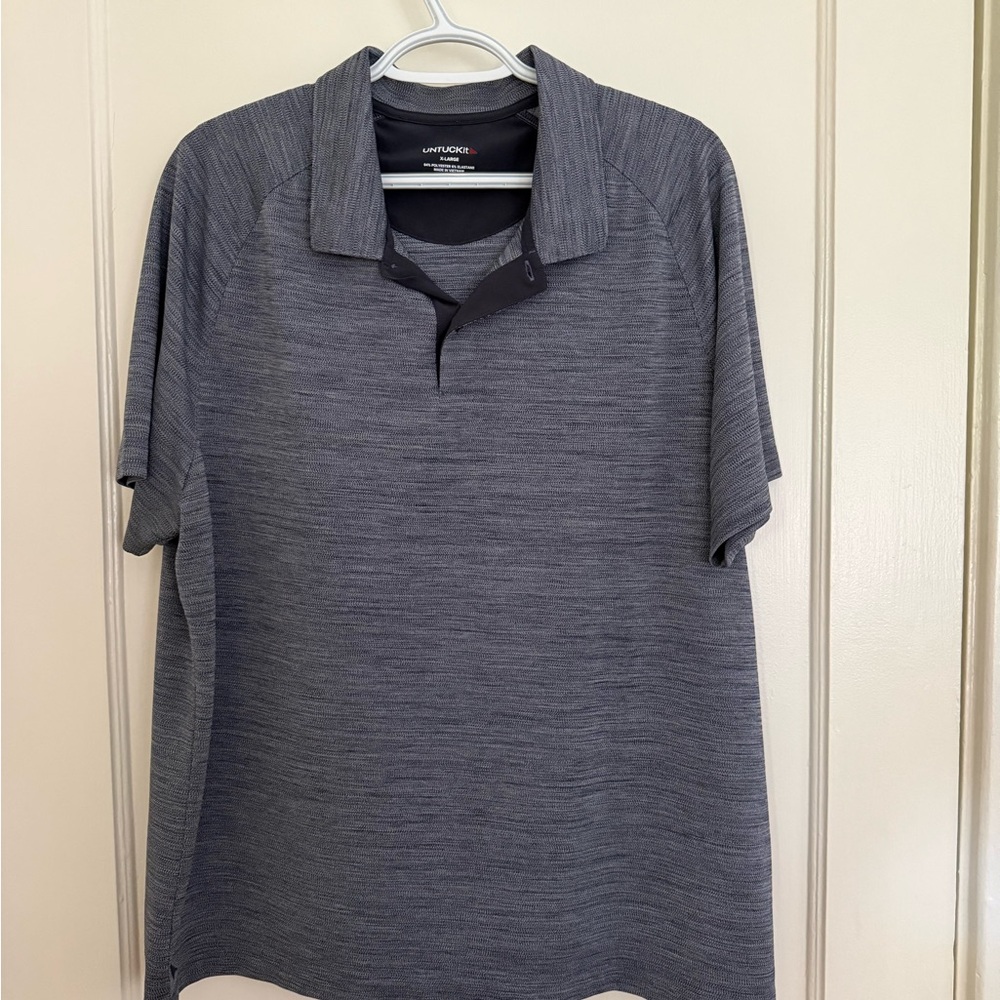 UNTUCKit Men's Gray Polo Shirt